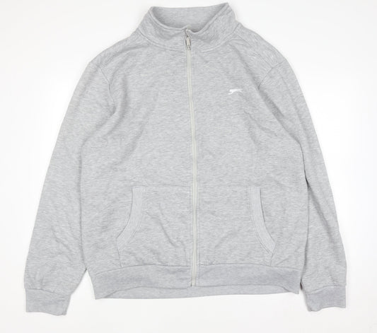 Slazenger Men's Grey 2XL Full Zip Sweatshirt Jacket