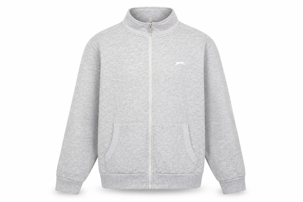 Slazenger Men's Grey 2XL Full Zip Sweatshirt Jacket