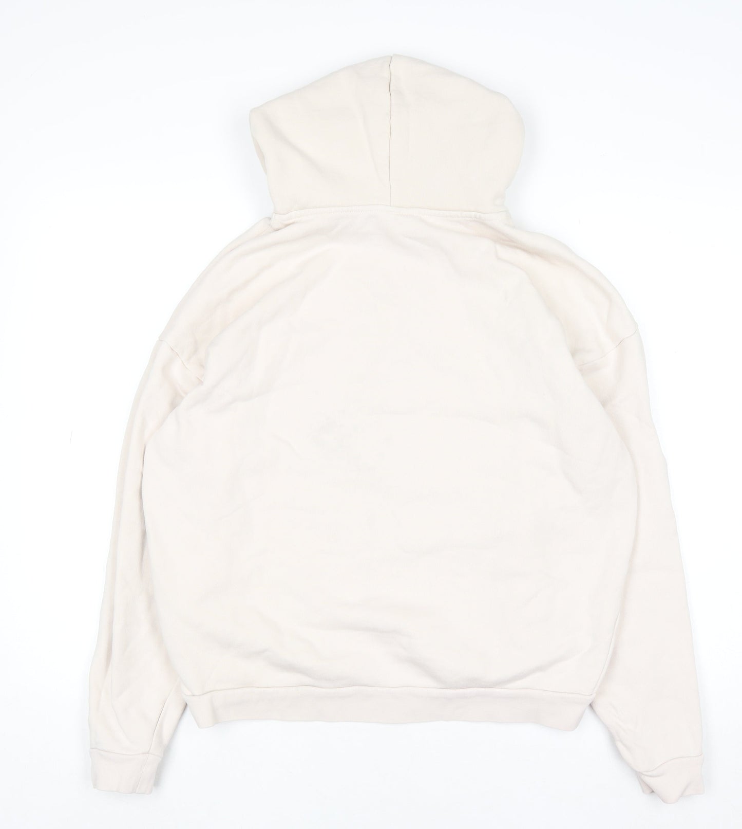 Slazenger Women's Beige Pullover Hoodie UK 10 Medium Graphic Print