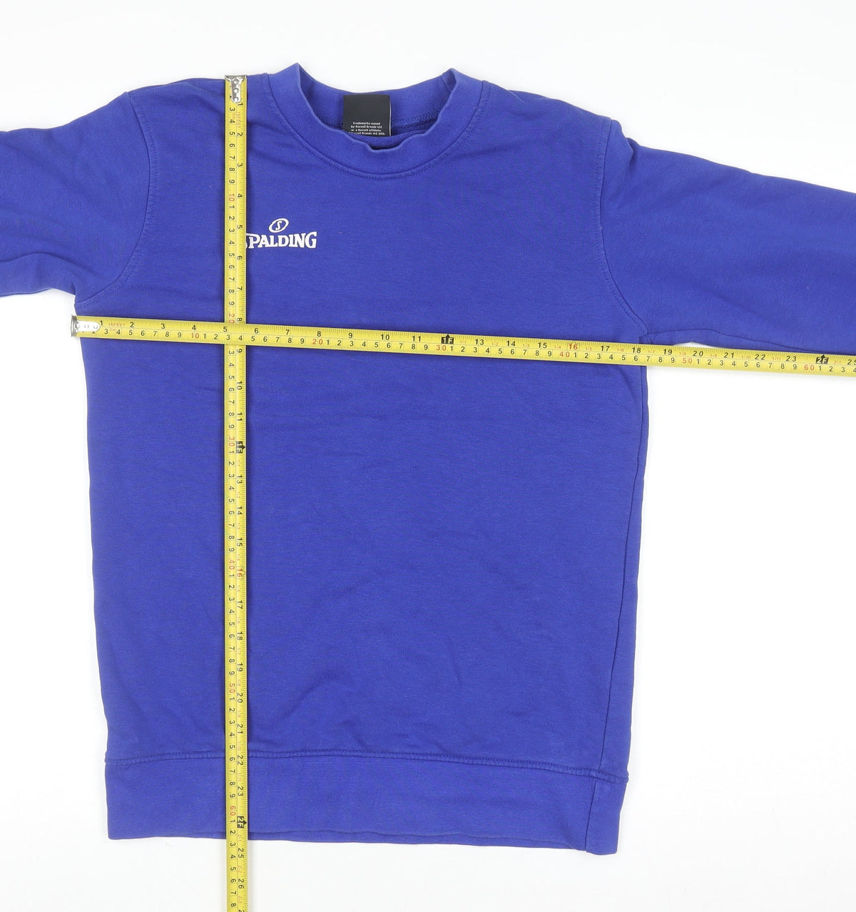 Spalding Boys Blue Crew Neck Sweatshirt 13-14 Years Cotton Blend