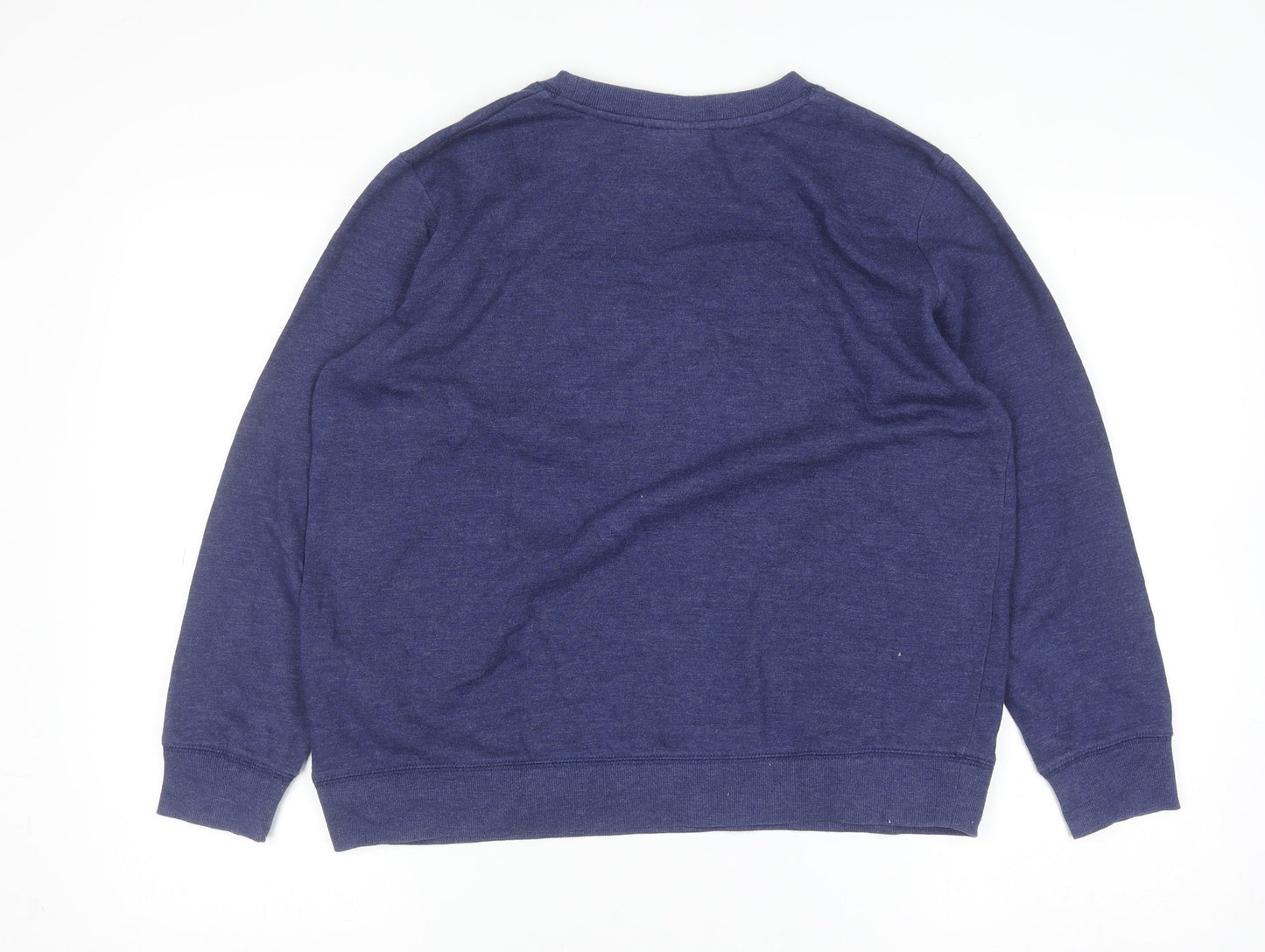 Cotton On Womens Blue Space Junk Pullover Sweatshirt Size M