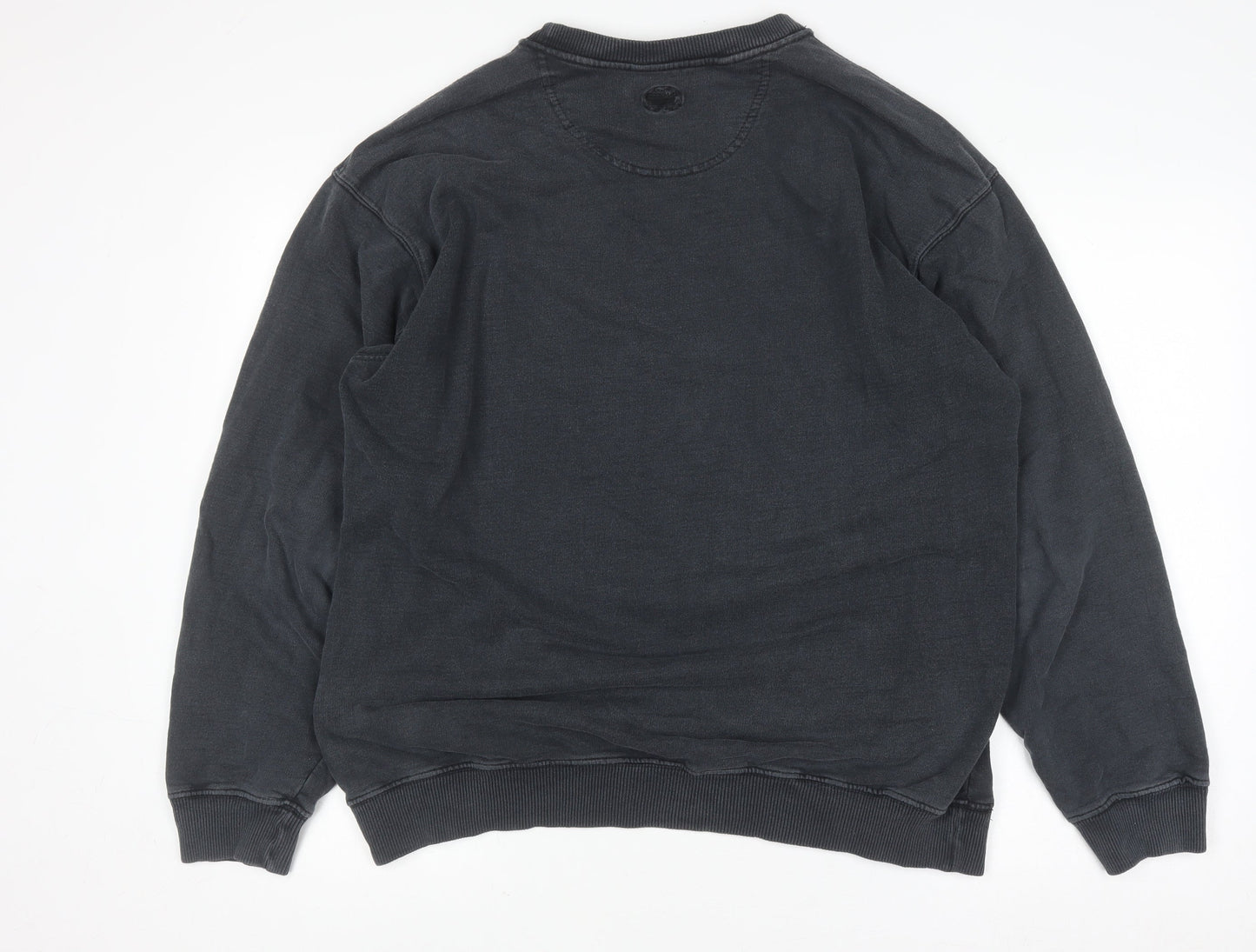 American Terrain Men's Black Embroidered Sweatshirt Medium Retro Pullover