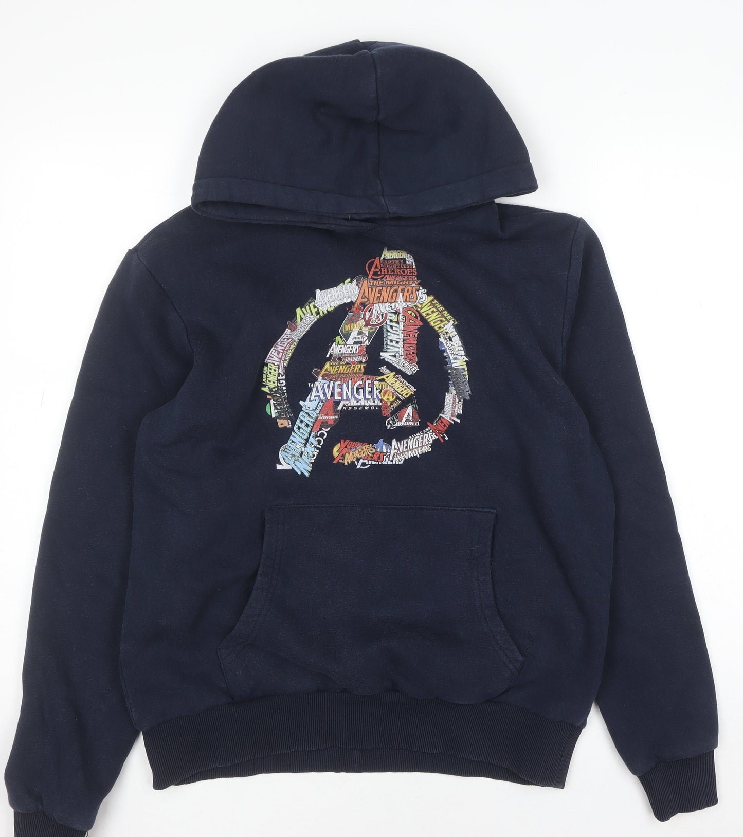 Disney Avengers Blue Pullover Hoodie Men S Fleece Graphic Print