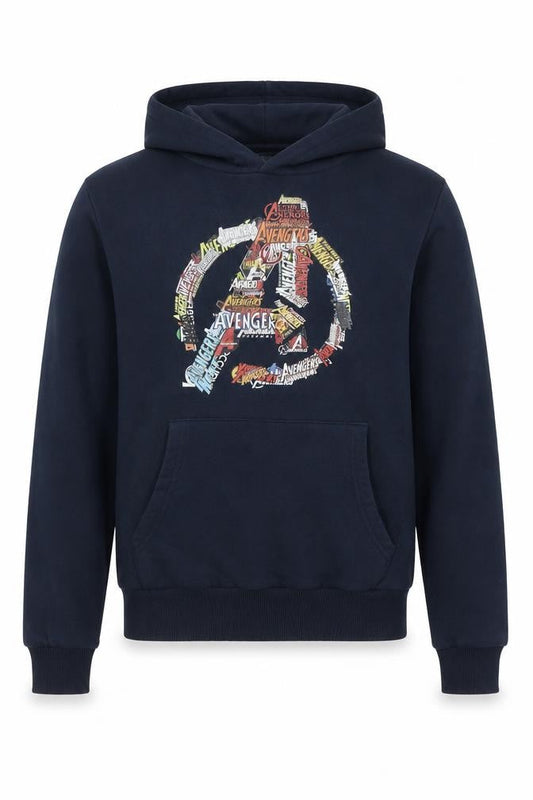Disney Avengers Blue Pullover Hoodie Men S Fleece Graphic Print