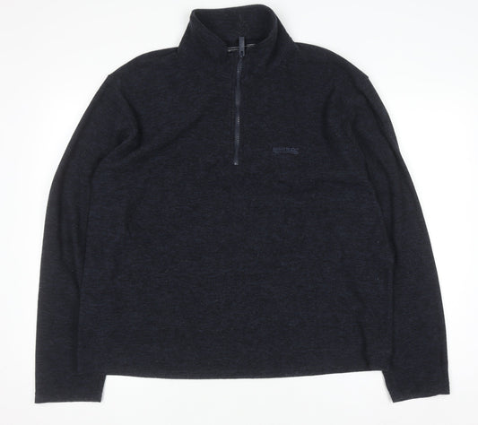 Regatta Men's Black XL Fleece 1/2 Zip Pullover Sweatshirt