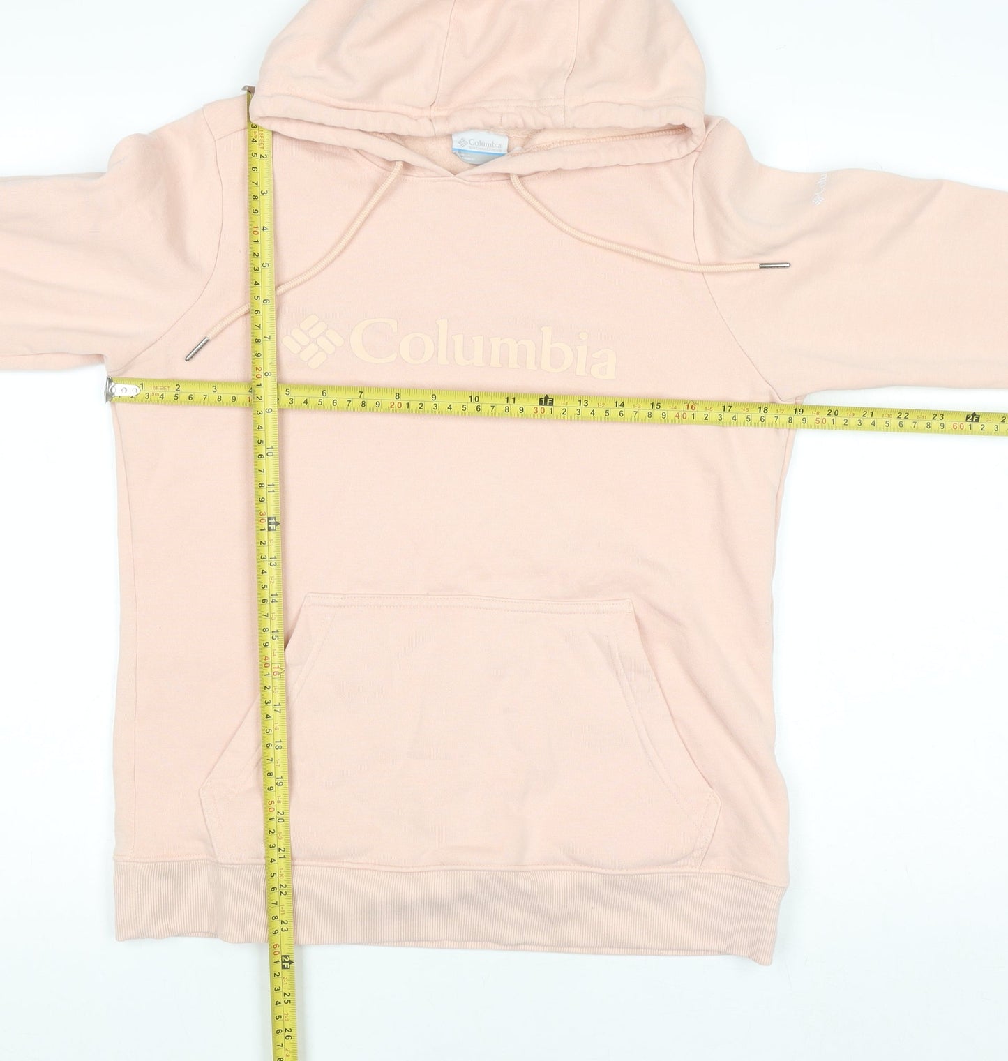 Columbia Womens Pink Hooded Pullover Hoodie Medium Fleece Lined