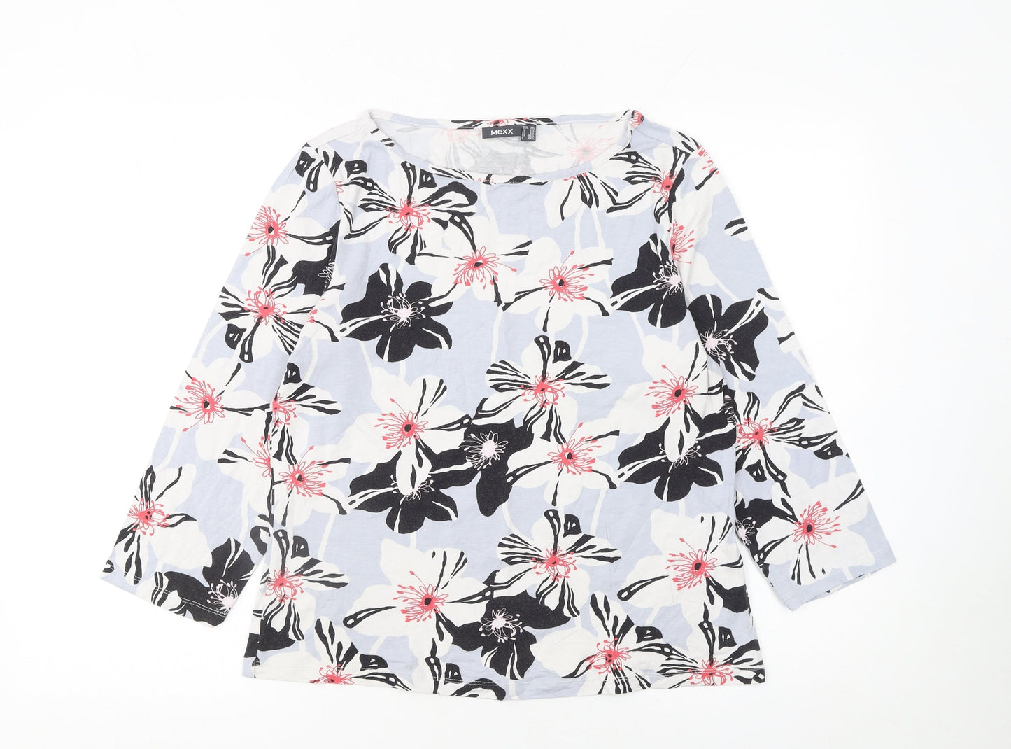 Mexx Womens Multicoloured Floral Viscose Long Sleeve Blouse Size 2XL