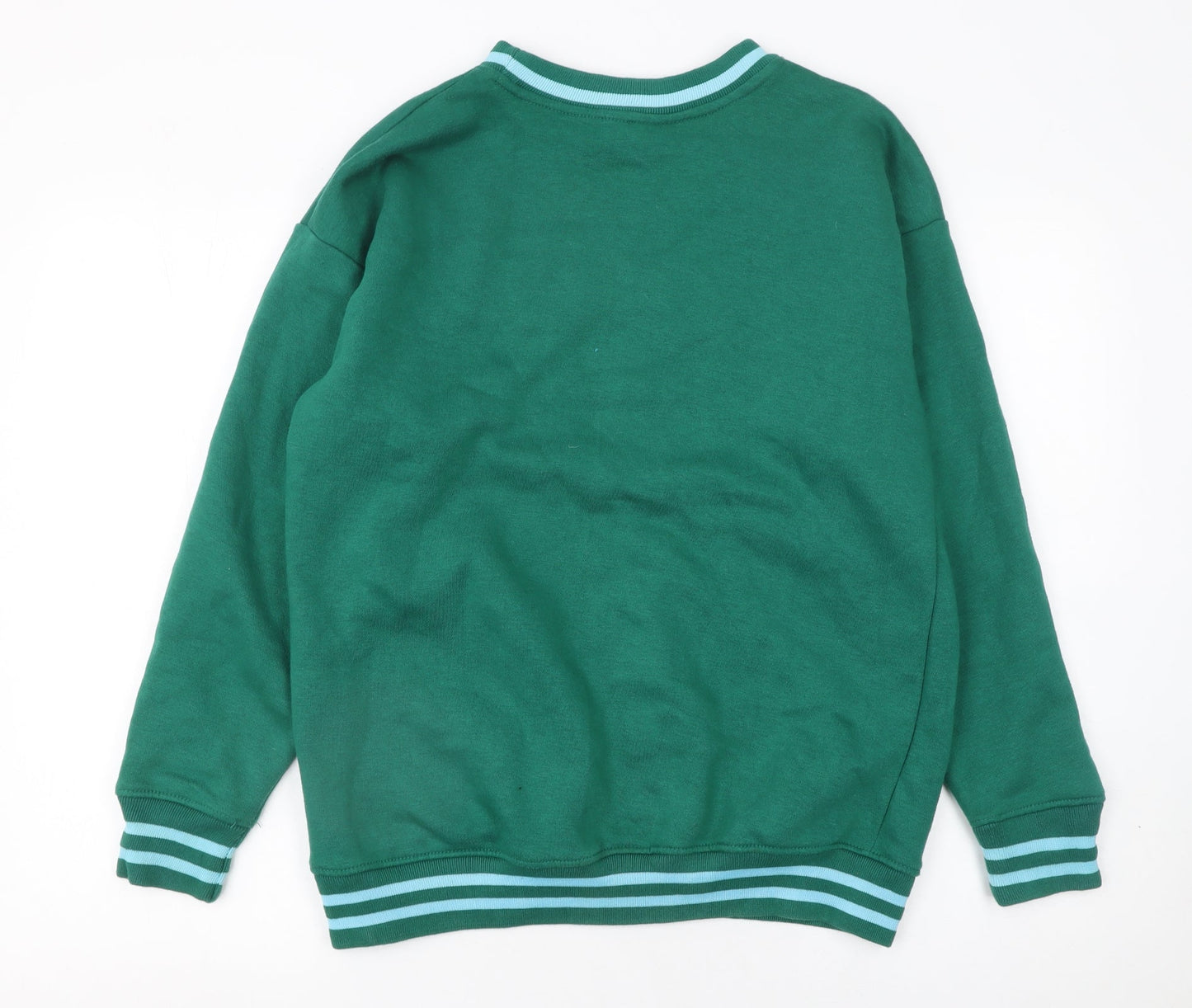 Daisy Street Womens Green Los Angeles Sweatshirt Size 6 Cotton Blend