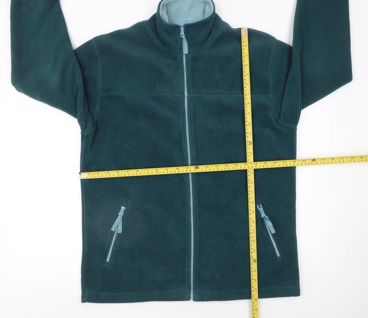 Bonmarché Women's Green Fleece Full Zip Jacket Size M