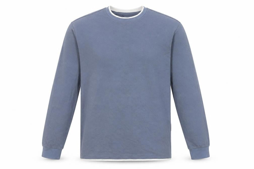 NEXT Mens Blue Cotton Crew Neck Long Sleeve Pullover Jumper 2XL
