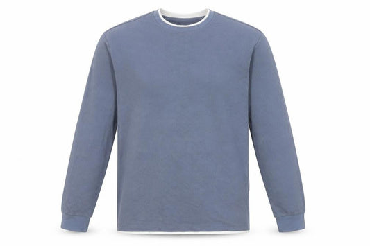 Next Mens Blue Cotton Crew Neck Long Sleeve Pullover Jumper 2XL