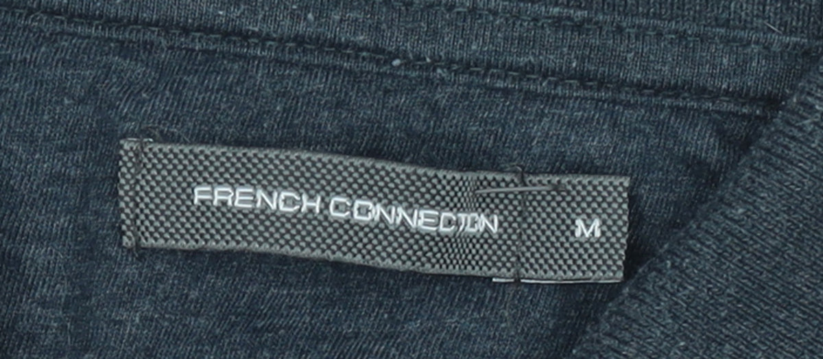 French Connection Men's Grey Short Sleeve Polo Shirt Size M