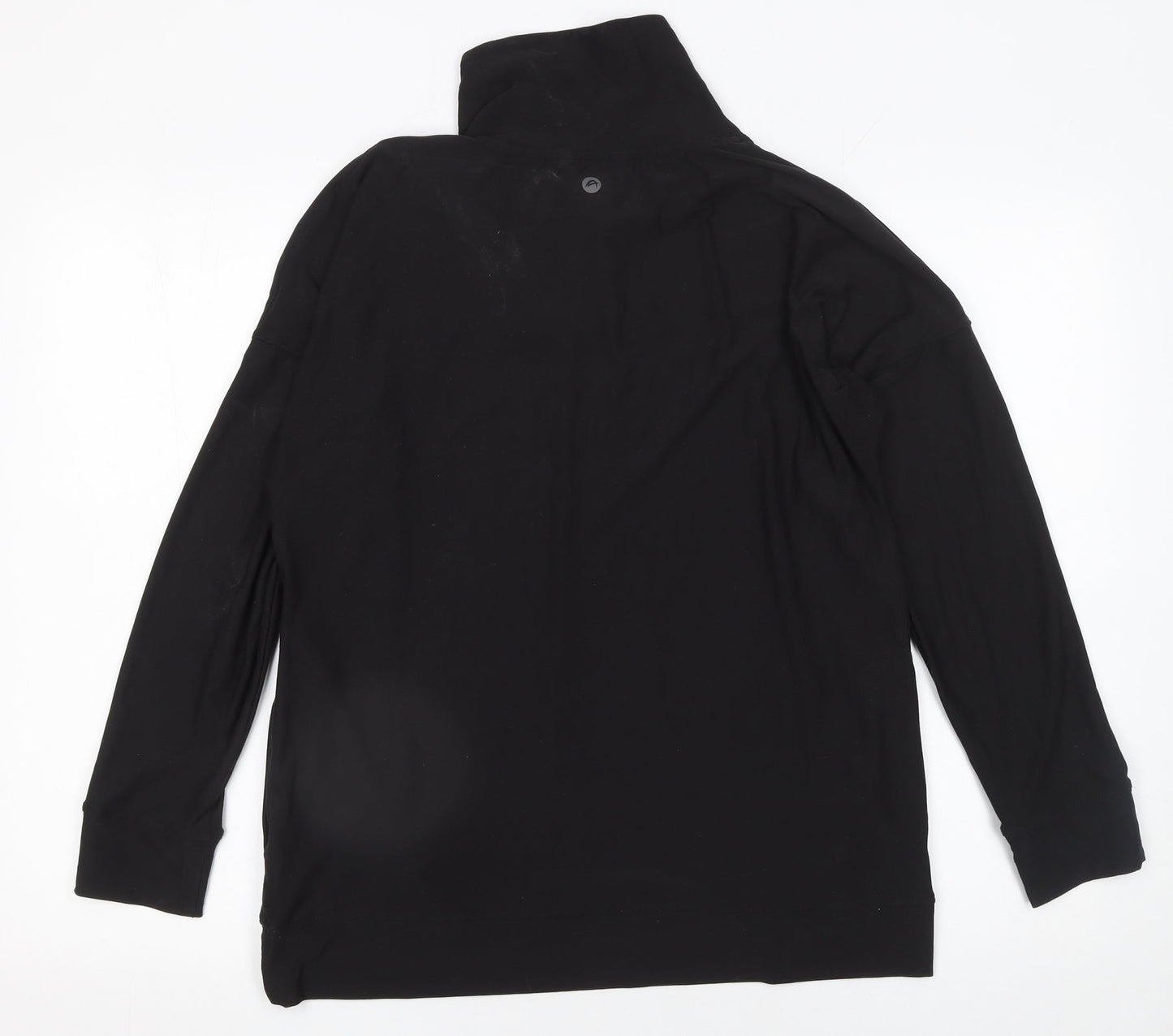 F&F Womens Black Long Sleeve Pullover Sweatshirt UK 10