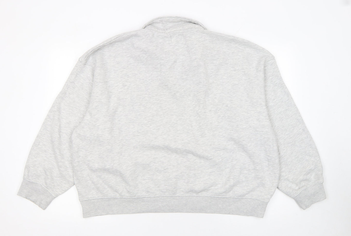 Next Women’s Grey Collared Sweatshirt XL Cotton Blend Pullover