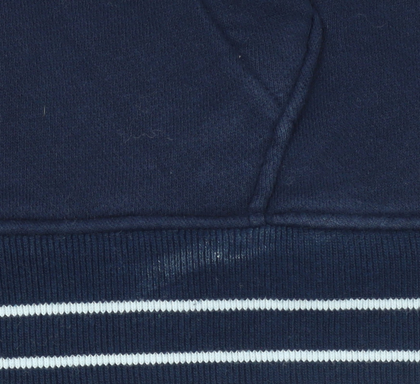 Hollister Men's Blue Pullover Hoodie L Fleece Logo Sweatshirt