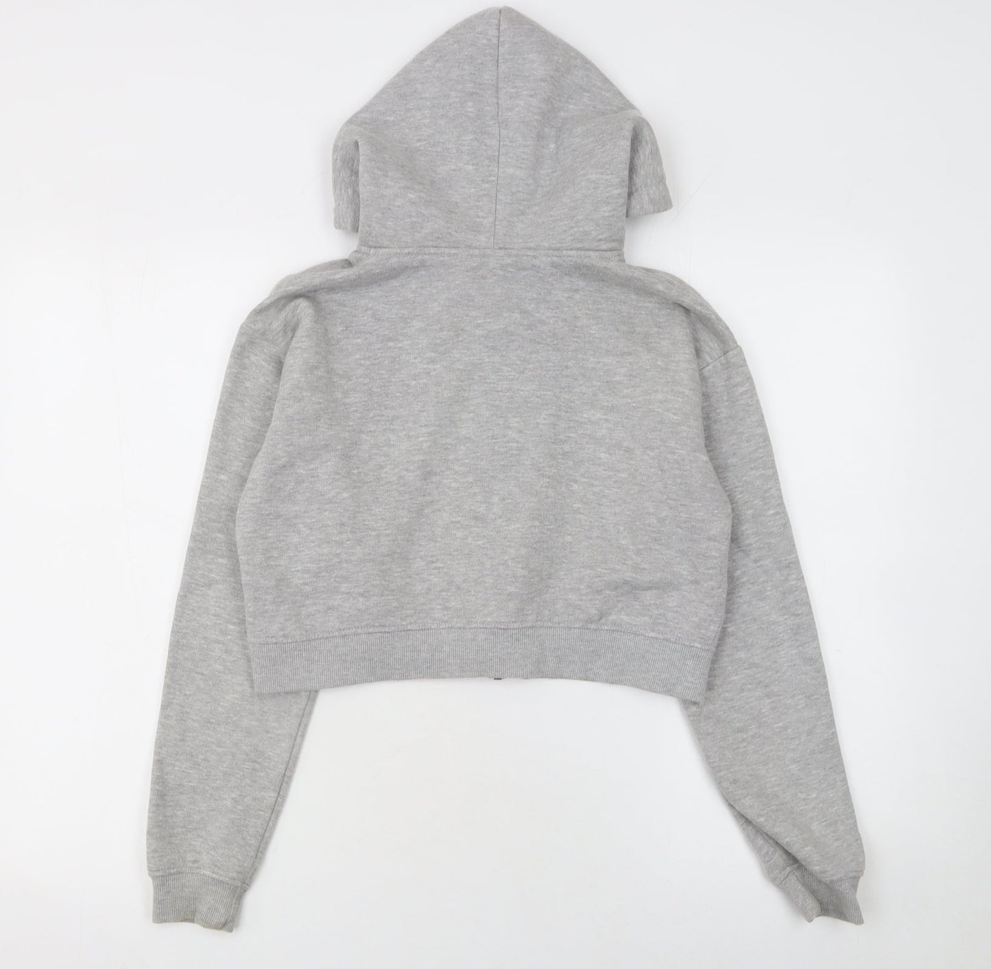 PrettyLittleThing Women Grey Full Zip Hoodie Small