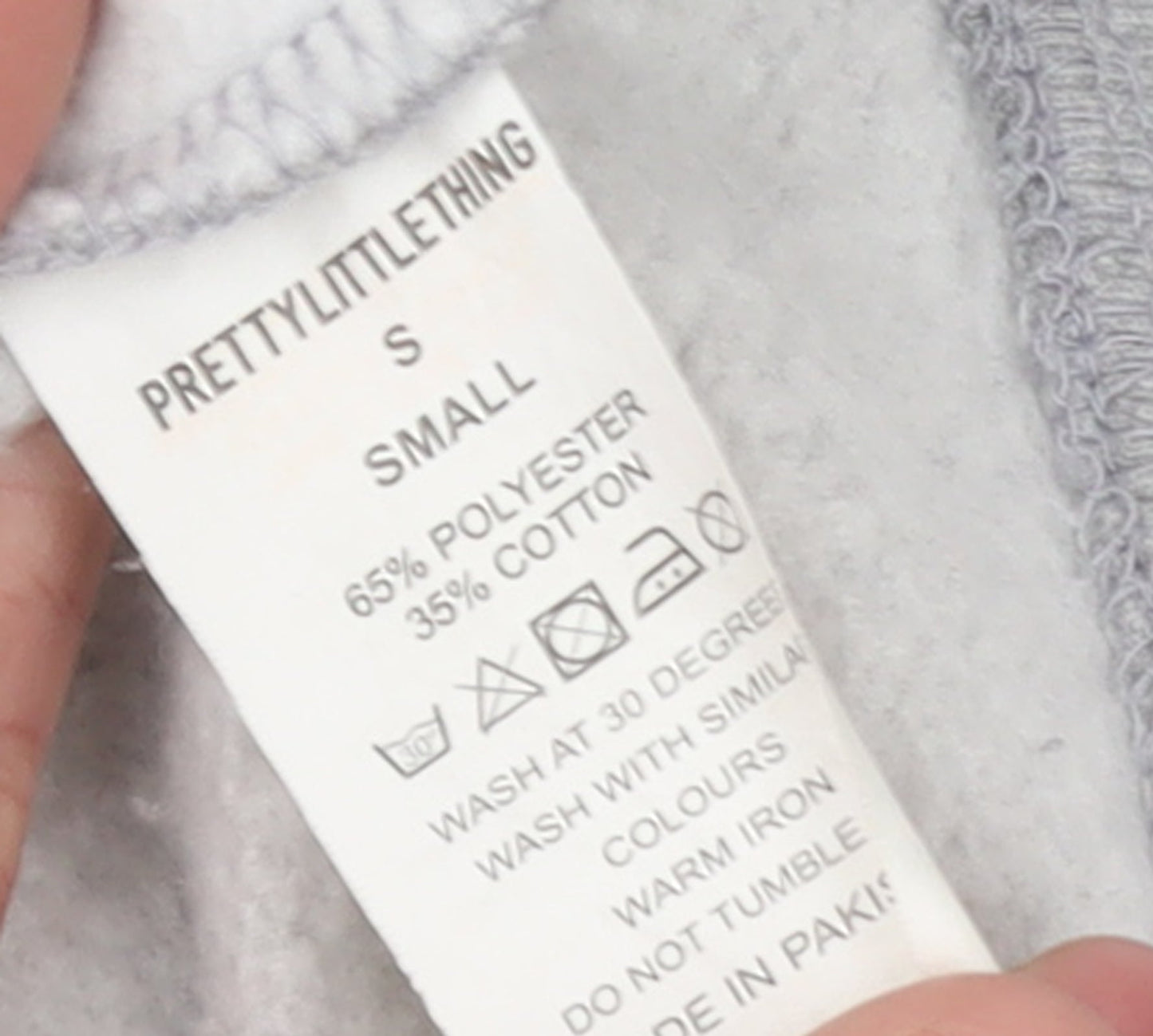 PrettyLittleThing Women Grey Full Zip Hoodie Small