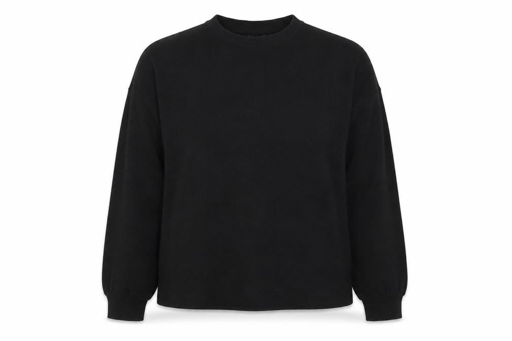 ASOS DESIGN Women's Black Crew Neck Long Sleeve Pullover Jumper Size M
