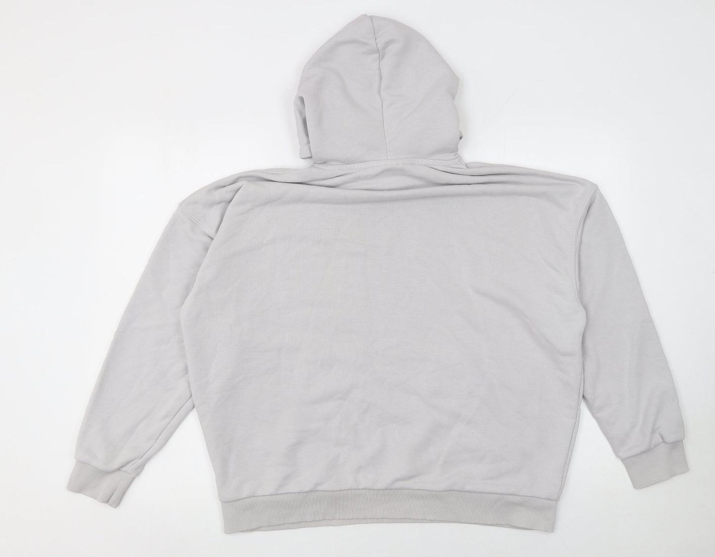 The Couture Club Women's Grey Hooded Pullover Sweatshirt Size S