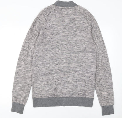 Criminal Damage Men's Grey Full Zip Sweatshirt Size M