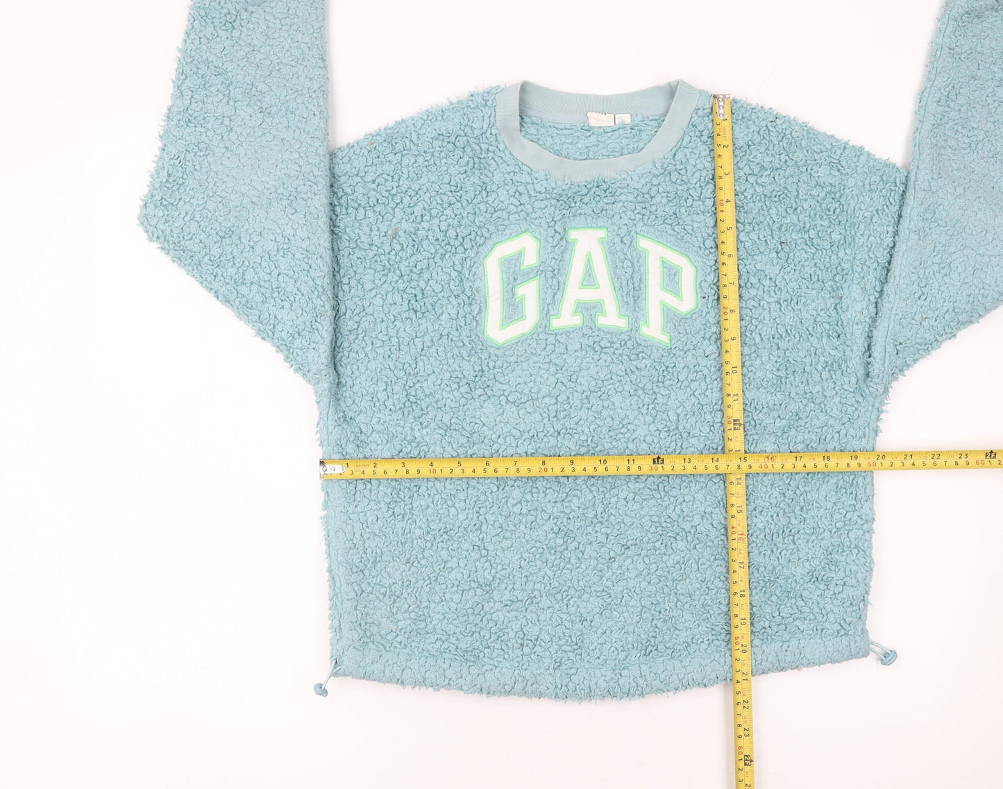 GAP Women Blue Pullover Teddy Fleece Sweatshirt XXS