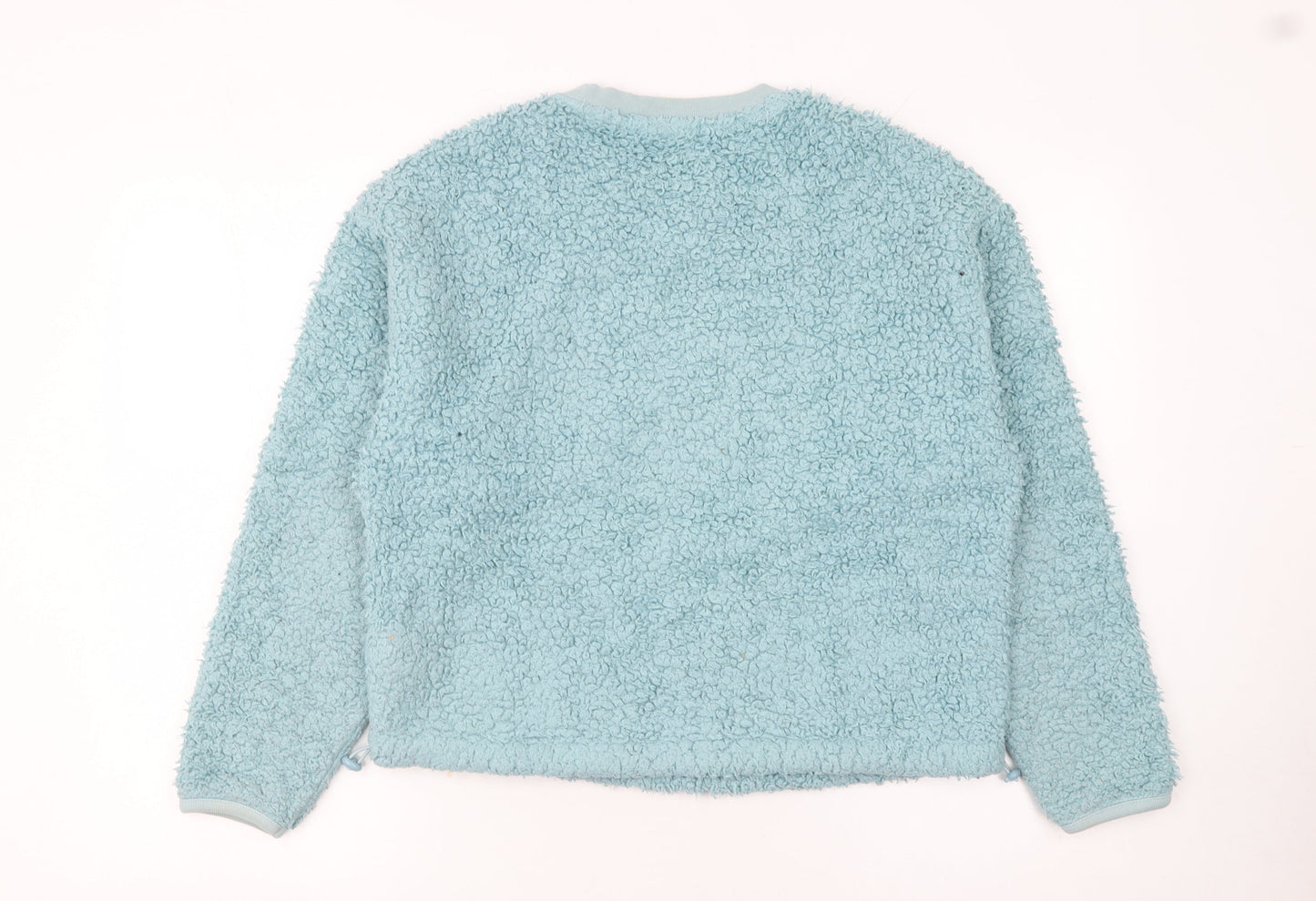 GAP Women Blue Pullover Teddy Fleece Sweatshirt XXS