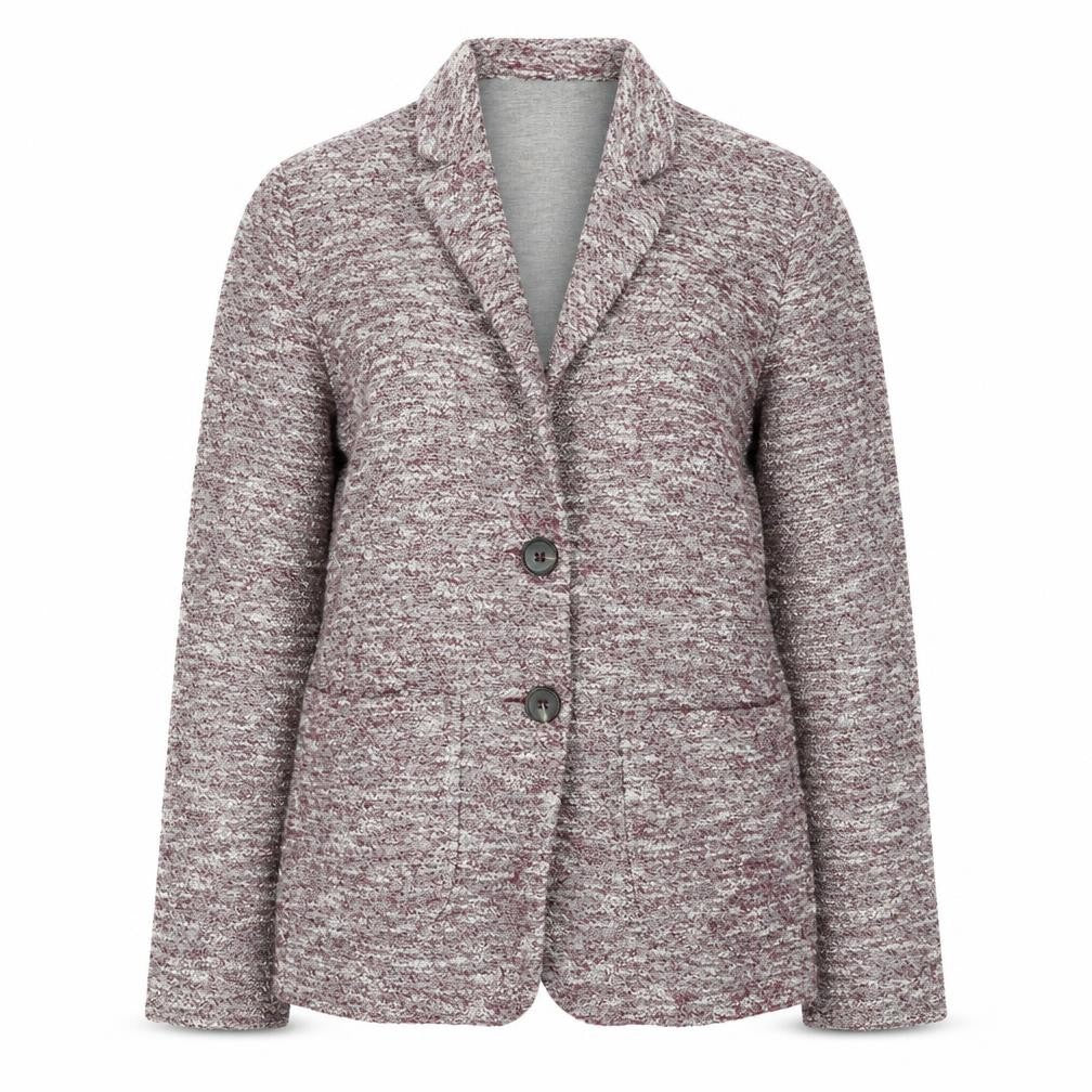 Next Women’s Grey Marled Blazer UK 12 Tailored Two-Button Jacket