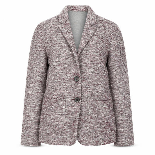 Next Women’s Grey Marled Blazer UK 12 Tailored Two-Button Jacket