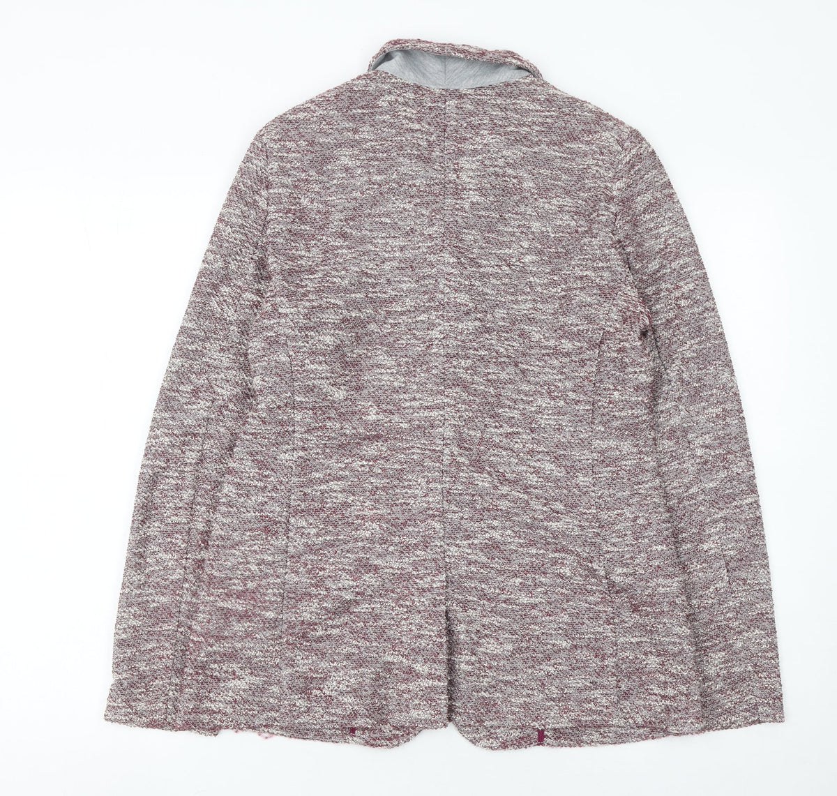 Next Women’s Grey Marled Blazer UK 12 Tailored Two-Button Jacket