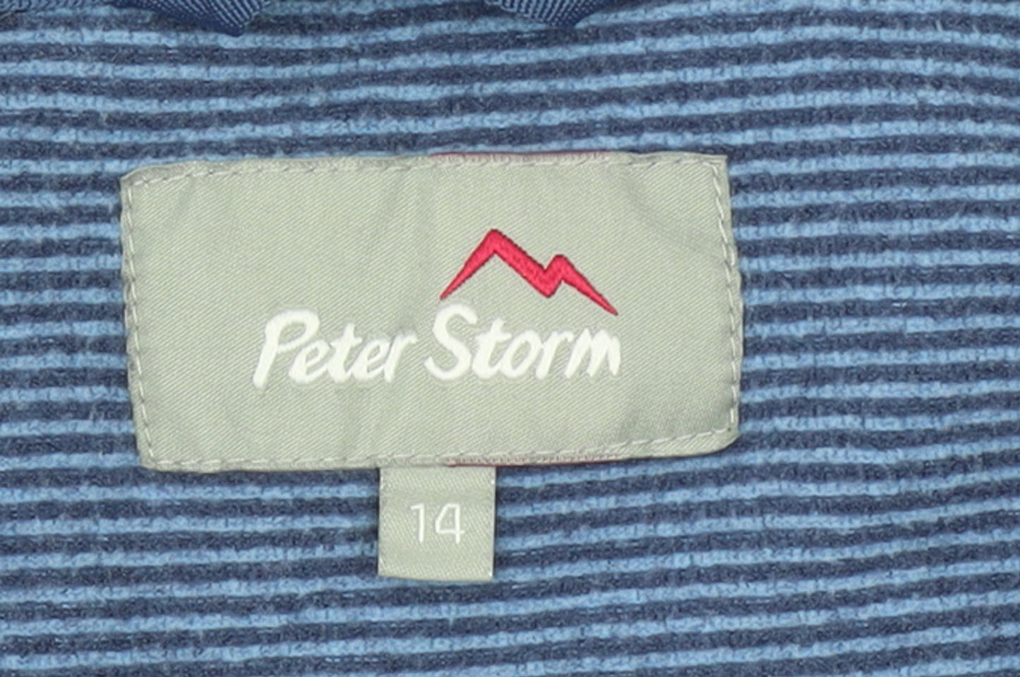 Peter Storm Women's Blue Full Zip Hooded Hoodie Size 14