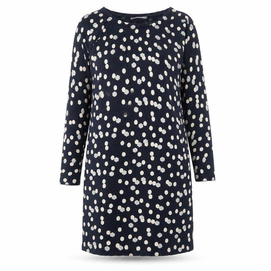 Marks & Spencer Women Blue Polka Dot Shift Dress Size 10
