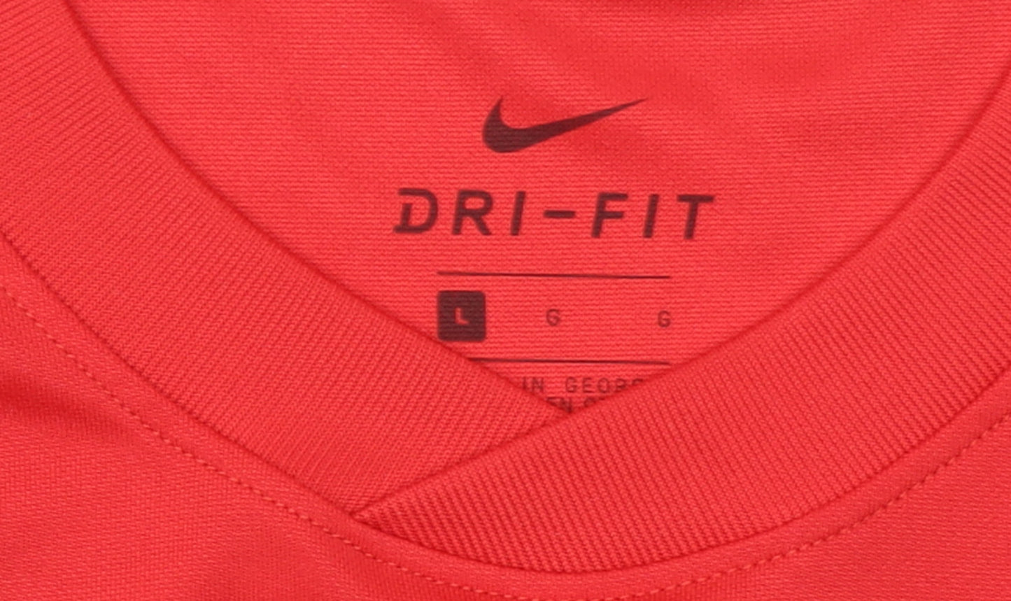 Nike Men's Red Dri-Fit Short Sleeve Sports T-Shirt Size L