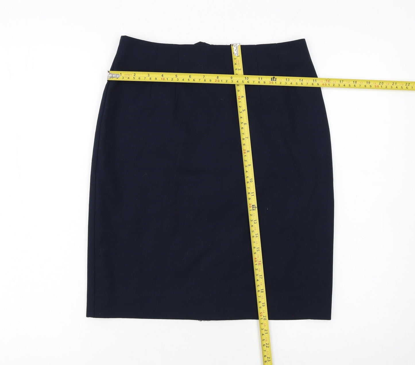 H&M Women's Black Knee Length Pencil Skirt Size 10