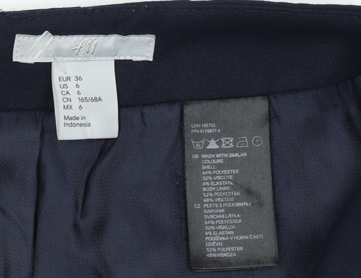 H&M Women's Black Knee Length Pencil Skirt Size 10