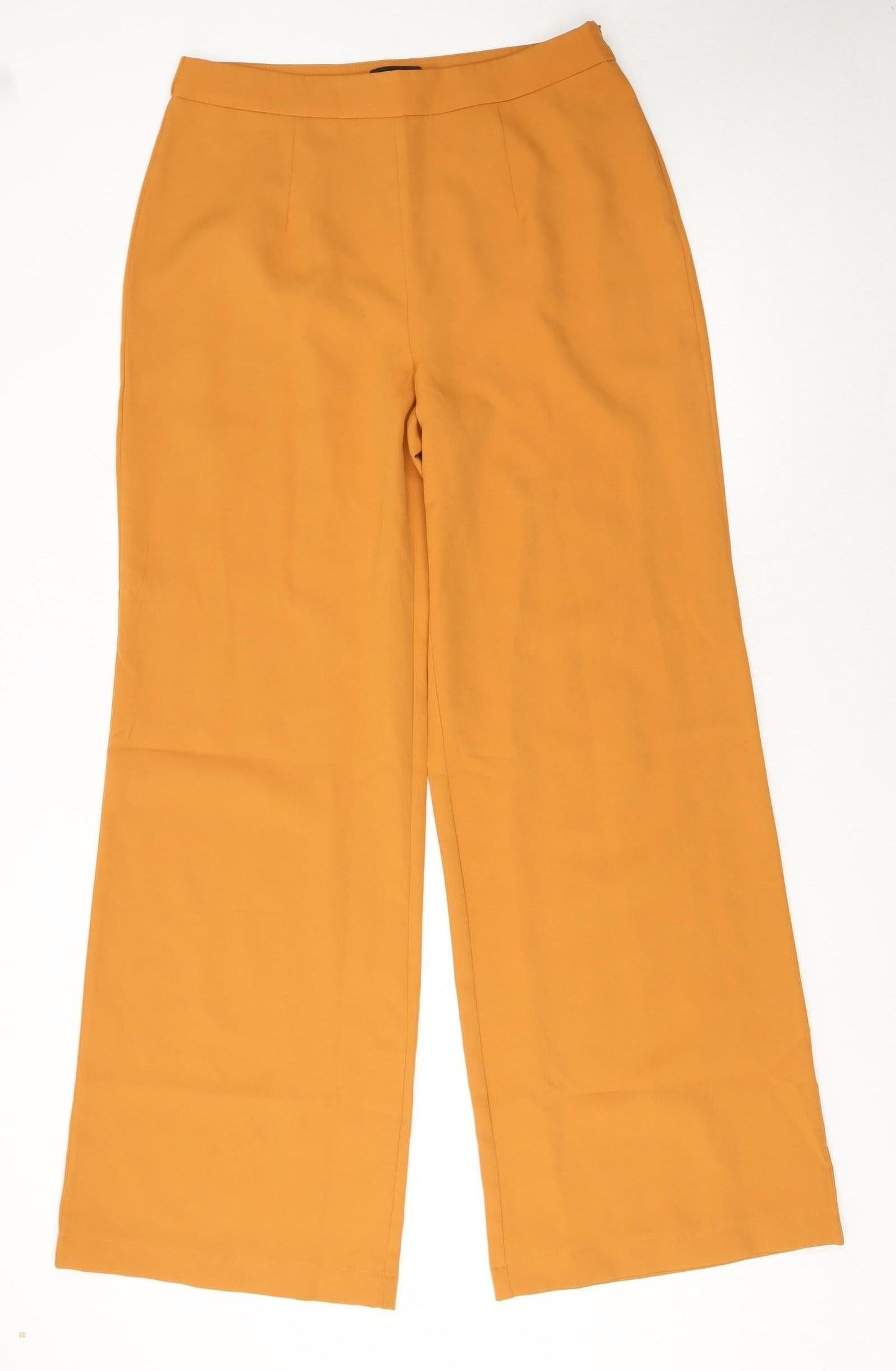 PrettyLittleThing Womens Brown Wide-Leg Trousers Size 14
