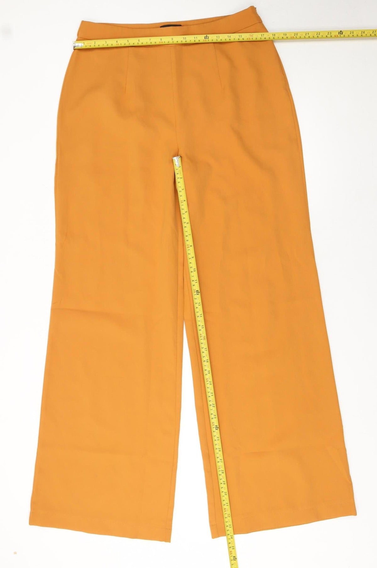 PrettyLittleThing Womens Brown Wide-Leg Trousers Size 14