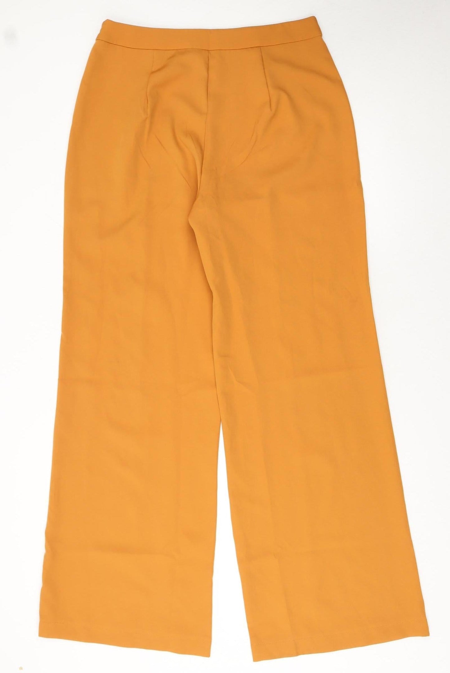 PrettyLittleThing Womens Brown Wide-Leg Trousers Size 14