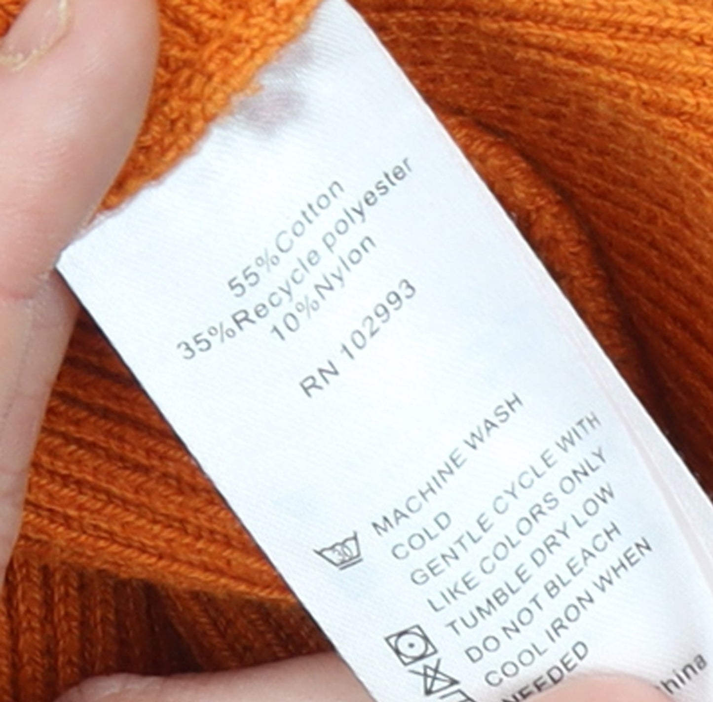 Victor Alfaro Collective Women’s Orange Sleeveless Midi Bodycon Knit Dress Size L
