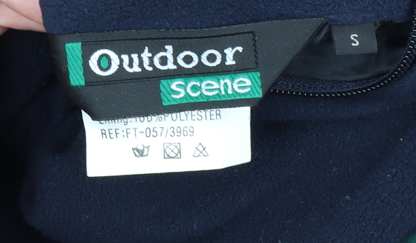 Outdoor Scene Men's Green Waterproof Hooded Jacket Size S