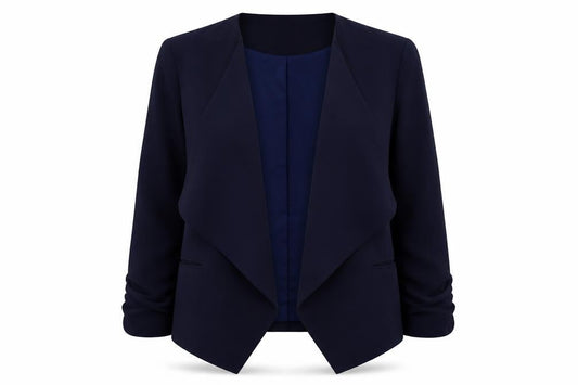 New Look Women's Blue Size 14 Regular Fit Shawl Blazer