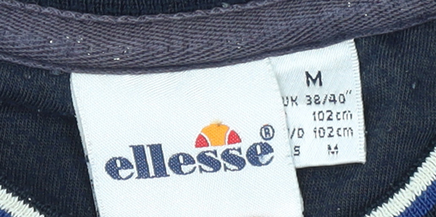 Ellesse Men's Blue Pullover Sweatshirt M Crew Neck Logo Sport