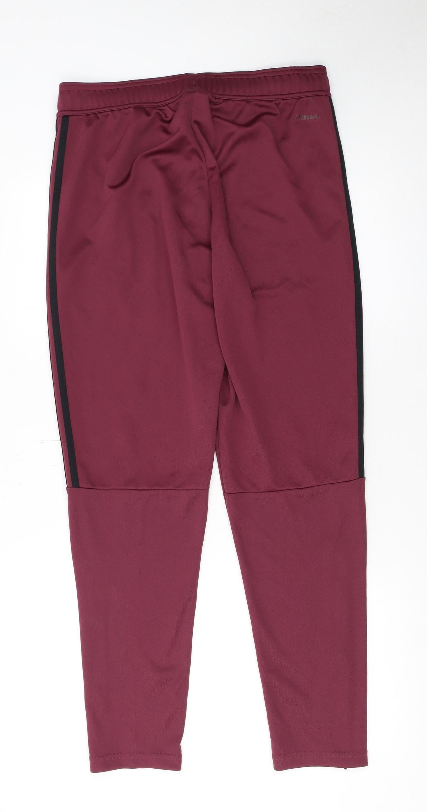 Adidas Men's Red Slim Fit Track Pants Medium Activewear Tapered