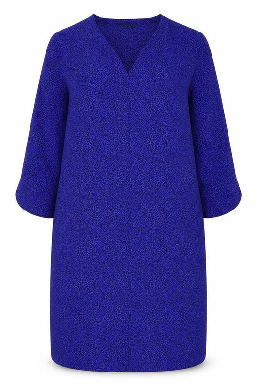 Marks & Spencer Women Blue Animal Print Shift Dress Size 16