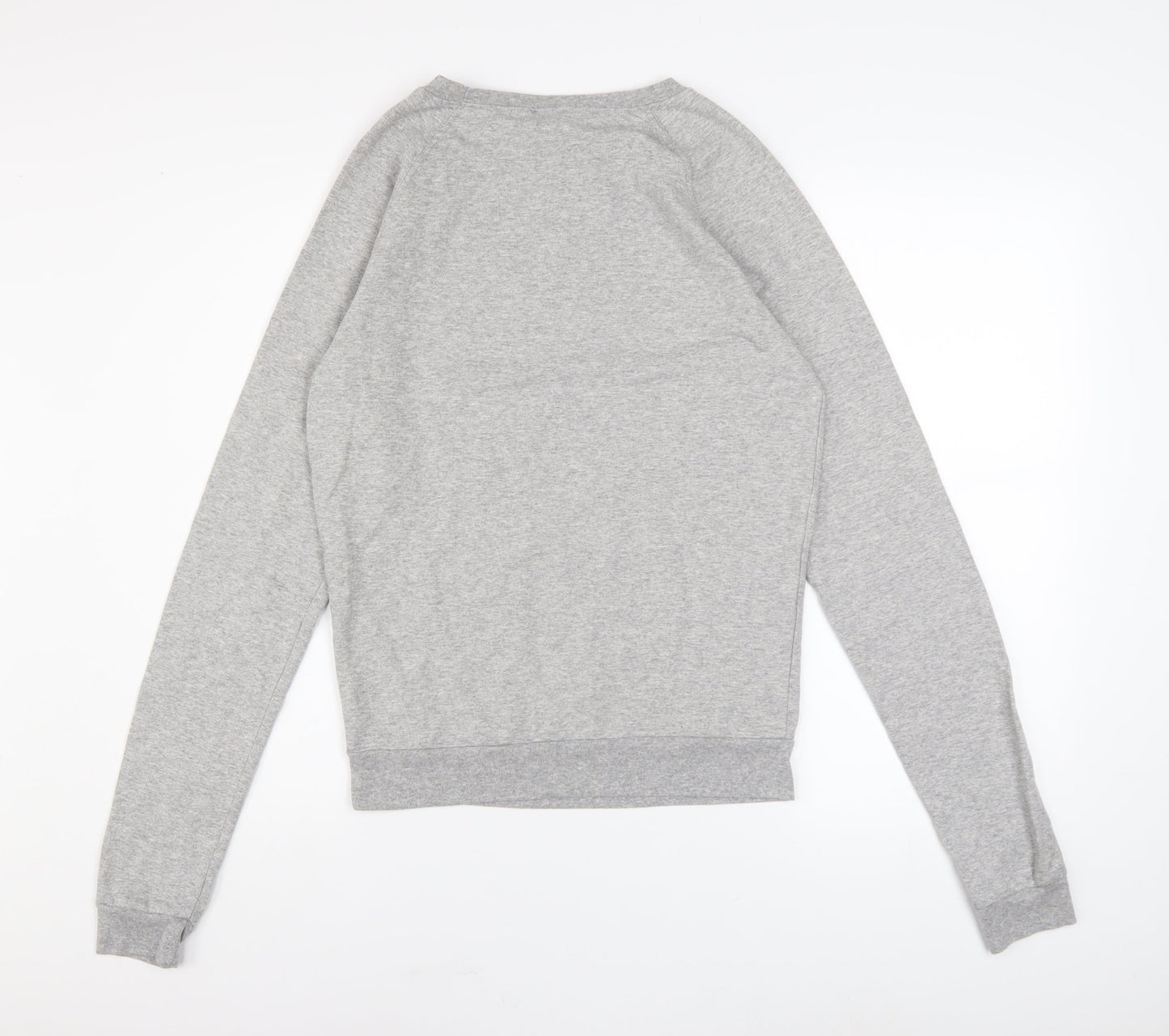 Topshop Tall Women's Grey Unicorn Print Cotton Blend Sweatshirt UK 10