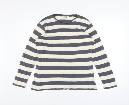 Marks and Spencer Autograph Women's Striped Long Sleeve Lyocell T-Shirt Size 12