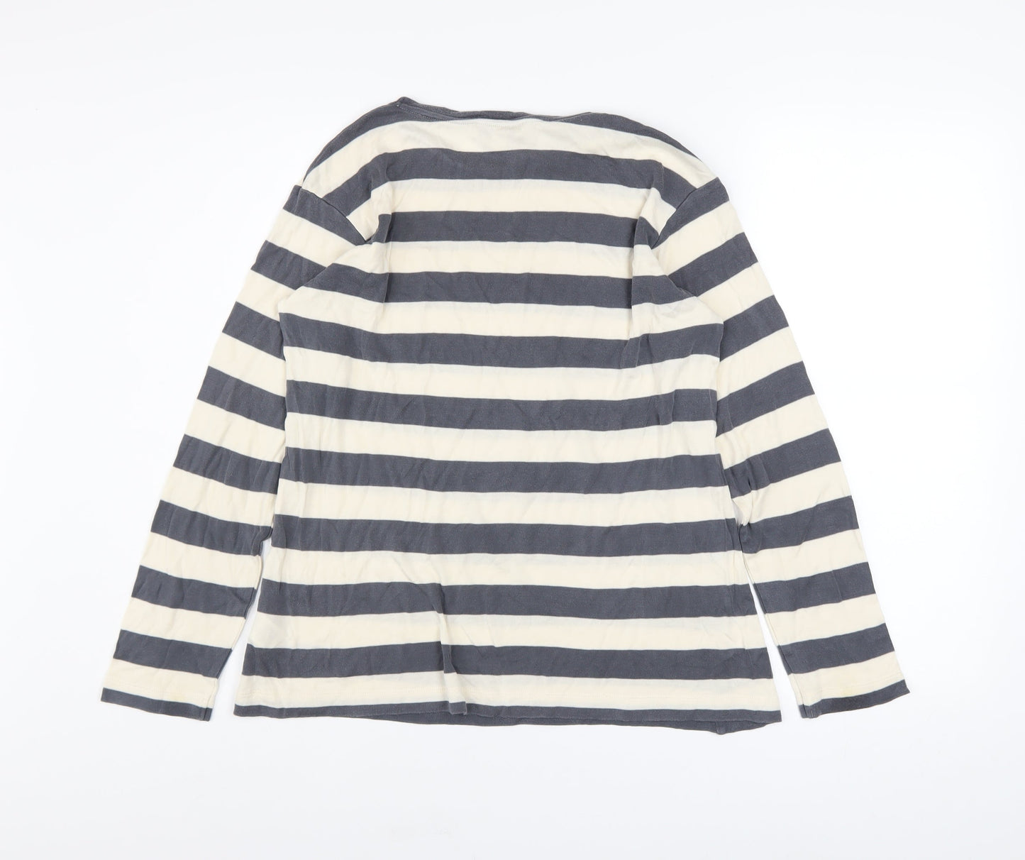 Marks and Spencer Autograph Women's Striped Long Sleeve Lyocell T-Shirt Size 12