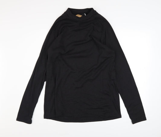 Wedze Men's Black 2XL Thermal Ski Long Sleeve Top