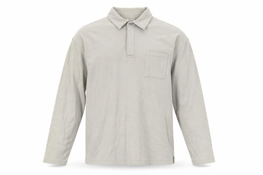 Marks & Spencer Men's Ash Grey Long Sleeve Henley Sweatshirt Large Cotton
