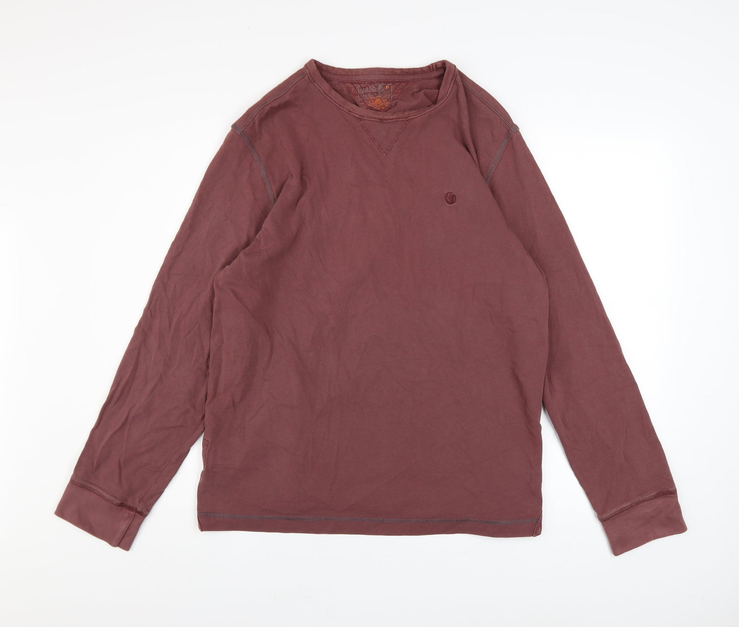 FatFace Men's Brown Cotton Crew Neck Pullover Sweatshirt M