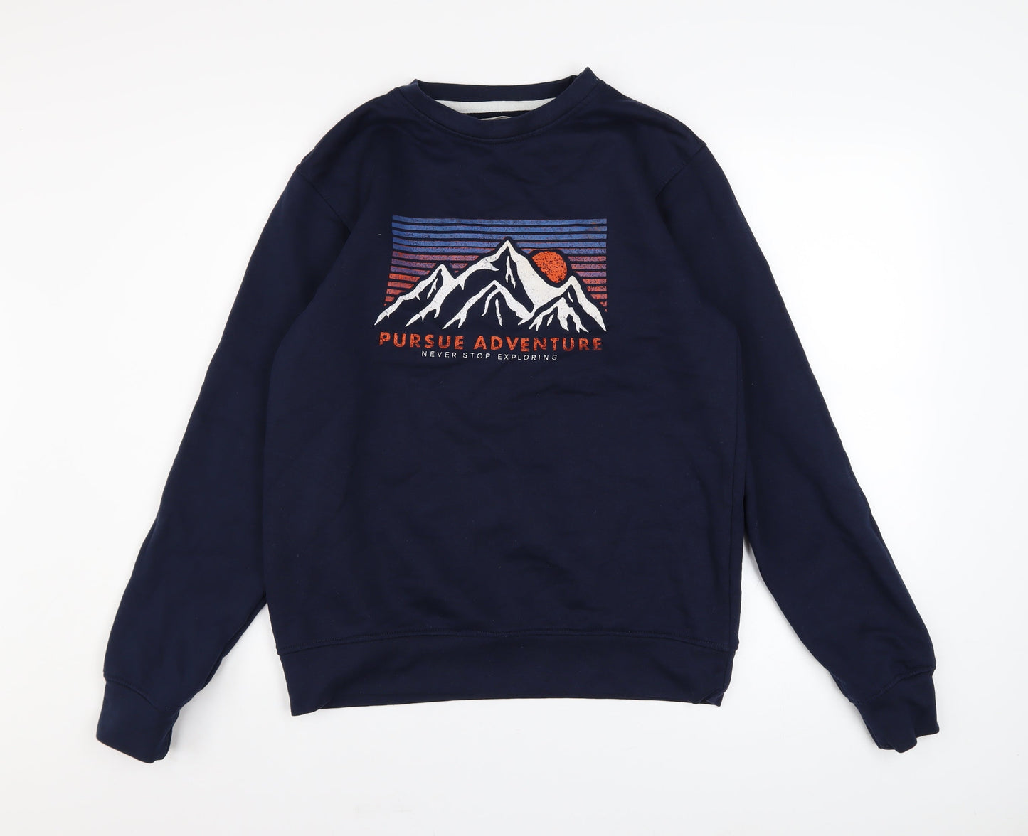 Kangaroo Poo Mens Blue Pullover Adventure Graphic Sweatshirt M